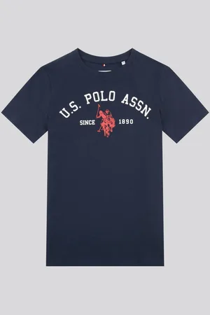 U.S. Polo Assn. U. S. Polo Assn. Boys Blue Signature Arch Print 100% Cotton T-Shirt12
