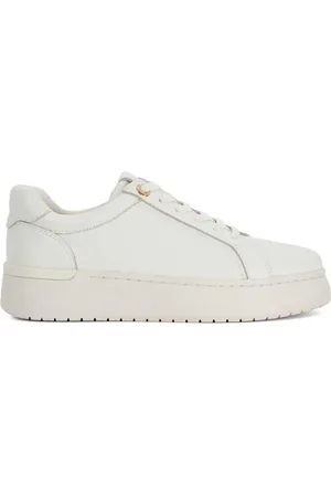 Dune Emeelia Gold Clip Lace Up Sport Trainerseu37