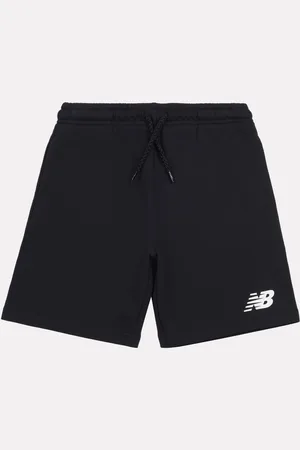 New Balance Boys 100% Cotton French Terry Stacked Logo Shorts8