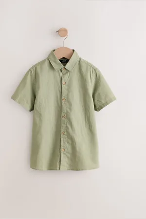 Next Short Sleeves Linen Blend Shirt (3mths-16yrs)5 lat (110 cm)