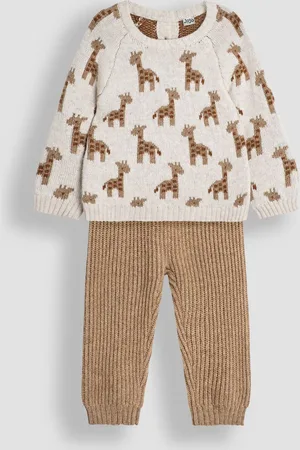 JoJo Maman Bébé Baby Knitted Giraffe Jumper And Trousers Set12