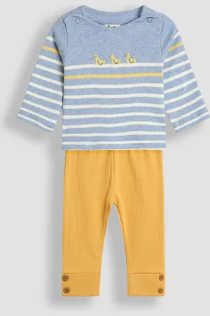 JoJo Maman Bébé Embroidered Top & Rib Leggings Set8086 cm