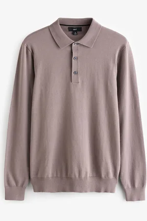 Next Knitted Long Sleeve Polo ShirtM Reg