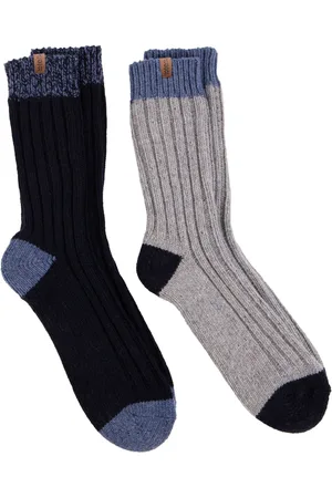 Totes Mens Chunky Twist Wool Blend Boot Socks 2 Pair PackJeden