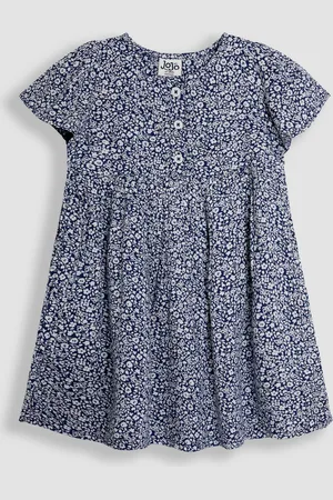 JoJo Maman Bébé Ditsy Floral Print Button Front Classic Dress8086 cm