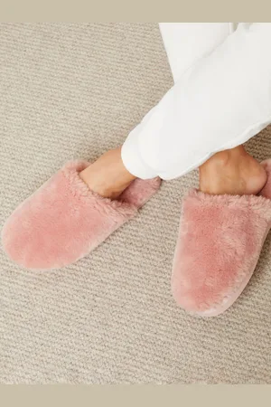 Threadbare Faux Fur Mule SlippersEU 42 (UK 7.5)