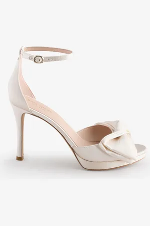 Kate Spade Bridal Bow Heeled White Sandals7.5 EU 40
