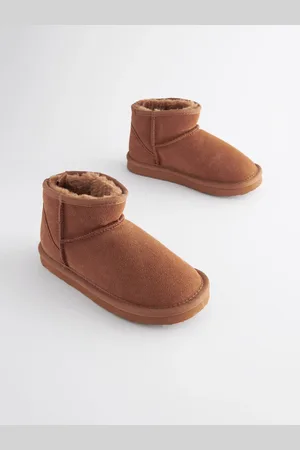 Next Suede Warm Lined Ankle Slipper BootsEU 28 (UK 10)