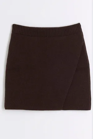 River Island Asymetric Wrap Mini SkirtS