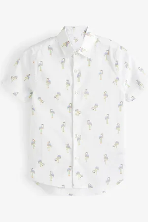 Next 100% Cotton Short Sleeve Printed Shirt (3-16yrs)11 lat (146 cm)