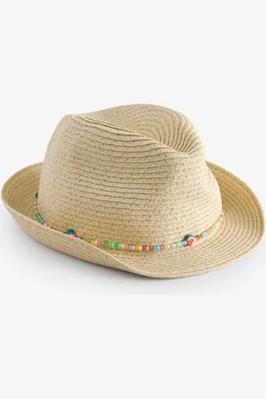 Accessorize Girls Beaded Band Straw Hat98104 cm