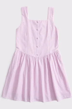 Abercrombie & Fitch Structured Poplin Sleeveless Mini Dress122128 cm