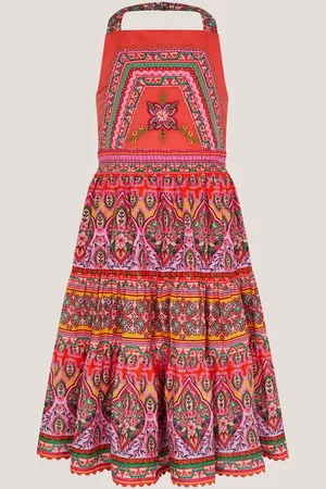 Monsoon Heritage Print Halter 100% Cotton Dress98104 cm