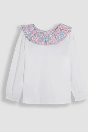 JoJo Maman Bébé Ruffle Collar Top98104 cm