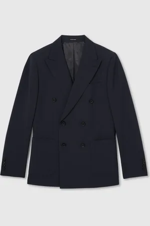 Reiss Dream Db Slim Fit Double Breasted Wool Blend Suit Blazer40 R