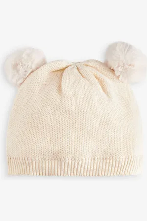 Next Delicate Double Pom Baby HatPierwszy rozmiar (50 cm)