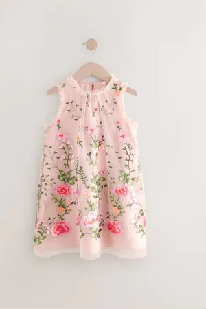 Next Embroidered Mesh Dress (3-16yrs)4 lat (104 cm)