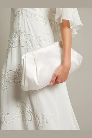 Monsoon Oona Pleat Satin Clutch BagJeden