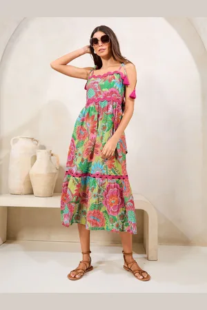Lipsy London Ric Rac Trim Printed Cami Maxi Dress34