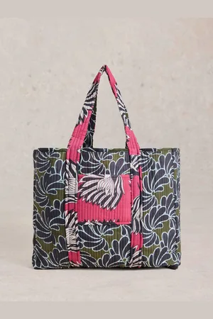 White Stuff Elaine Reversible Beach 100% Cotton BagJeden