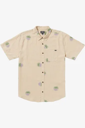 Billabong Cream Cordoba Printed Short Sleeve ShirtS