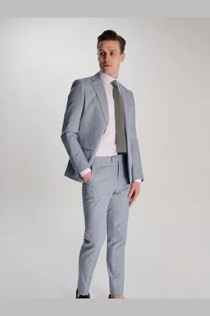 Harry Brown Slim Fit Giacomo Cotton Linen Suit Trousers42 R