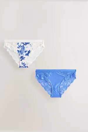 Next Lace Trim High Leg Knickers 2 PackEU 36 (UK 8)