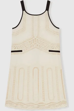 Reiss Crochia Contrast Trim Lace Dress146152 cm