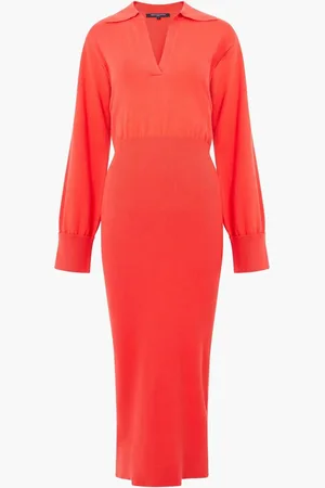 French Connection Mozza Collared Midi DressS