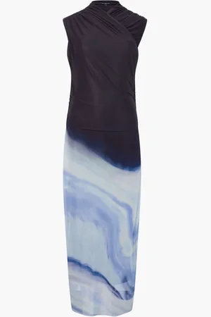 French Connection Toni Wrap Neck Midi DressS
