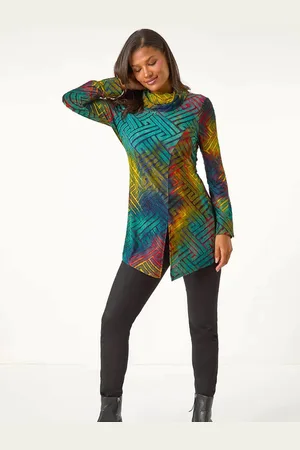Roman Geometric Textured Tunic44