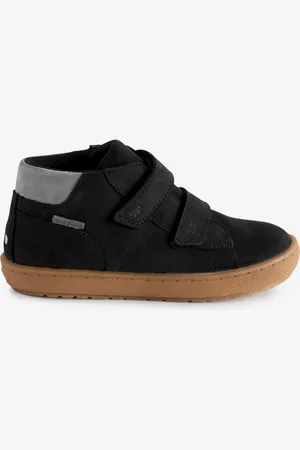 Toezone Grayson boys Nubuck Leather Rip Tape Black BootsEU 24 (UK 6)