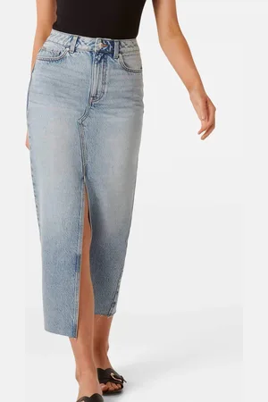Forever New 100% Cotton Tori Midaxi Denim Skirt44