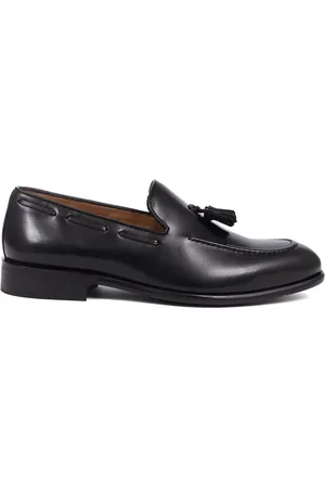 JONES BOOTMAKER Black Devon2 Leather LoafersEU 40 (UK 6)