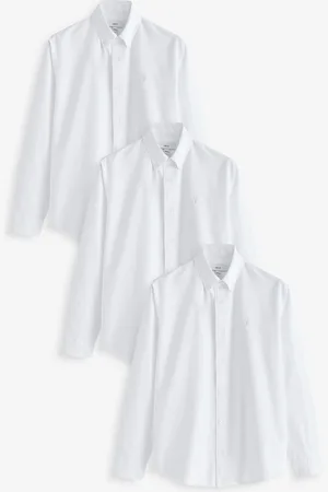 Next 100% Cotton Long Sleeve Oxford Shirts 3 PackXXL