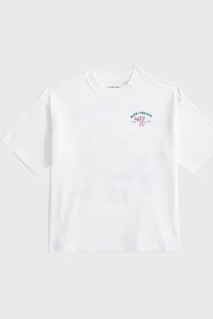 Abercrombie & Fitch Fun Cartoon Back Graphic T-Shirt166168 cm