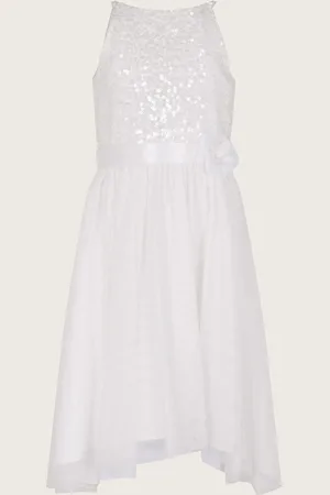 Monsoon Sleeveless Sequin Tulle Dress10 lat (140 cm)