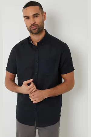 Threadbare Lniana koszula z krótkim rękawem 2X-L