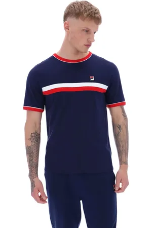 Fila Razee Laid on Stripe 100% Cotton T-ShirtX-Large