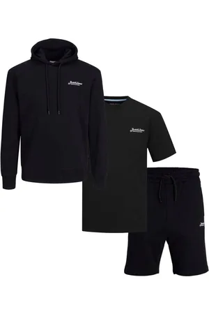 JACK & JONES Hoodie Sweat T-Shirt And Shorts Co Ord SetX-Large