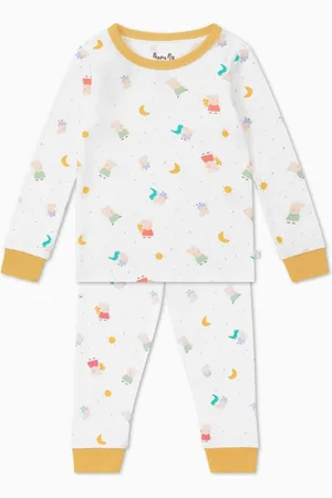 Mori Cream Organic Cotton and Bamboo Peppa Pig Print Pyjama Set1.5