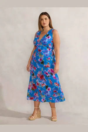Live Unlimited London Floral Midi Dress56