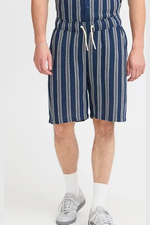 Blend Textured Striped ShortsL