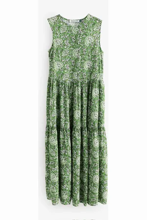Baukjen Green Annmarie Sleeveless Printed DressEU 34 (UK 6)