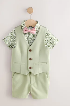 Next Waistcoat/Shirt/Shorts & Bow Tie Set (3mths-9yrs)7480 cm
