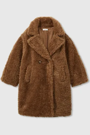 Reiss Darla Longline Teddy Coat with Wool8