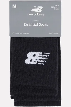 New Balance Kids Everyday Trainer Crew Socks 3 Pack4-8