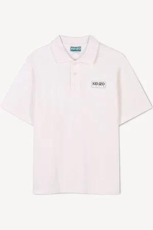 Kenzo Small Logo Short Sleeve White Polo Shirt140146 cm