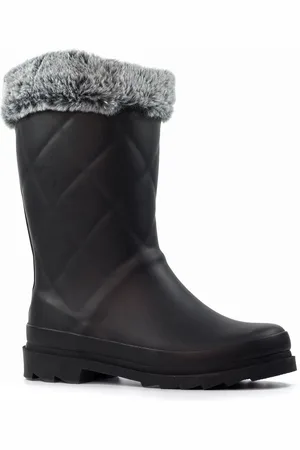 Lunar LD Norway Faux Fur Lined Black WellingtonsEU 38 (UK 5)