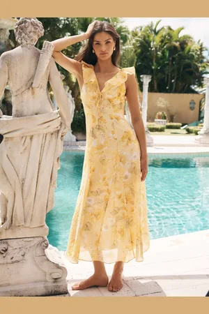 Forever New Lenny Godet Printed Midi Dress36
